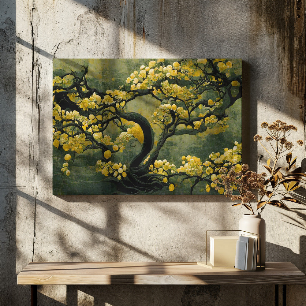 Gouden Bloesemboom | Canvas