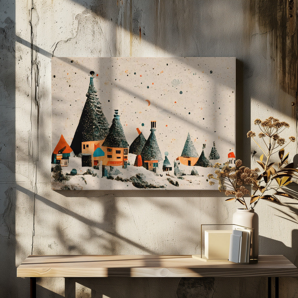 “Whimsical Village” | Canvas