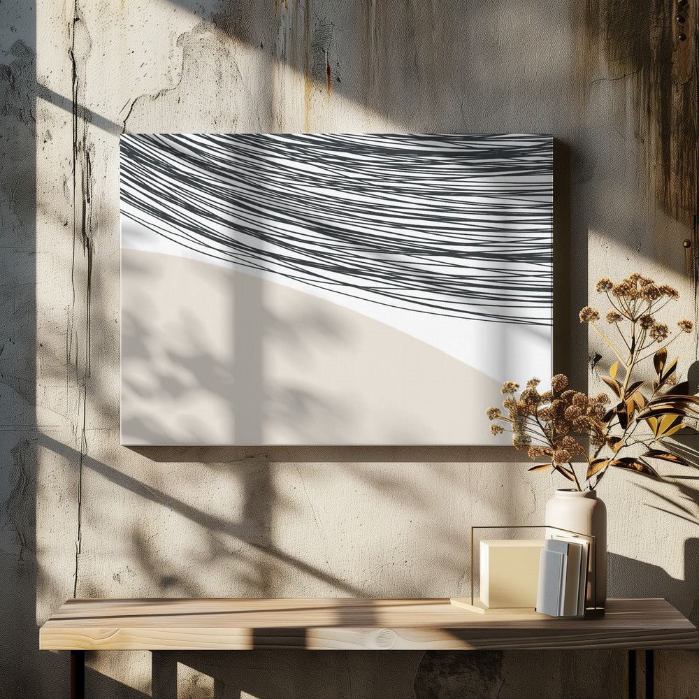 Harmonie van gebogen lijnen | Canvas