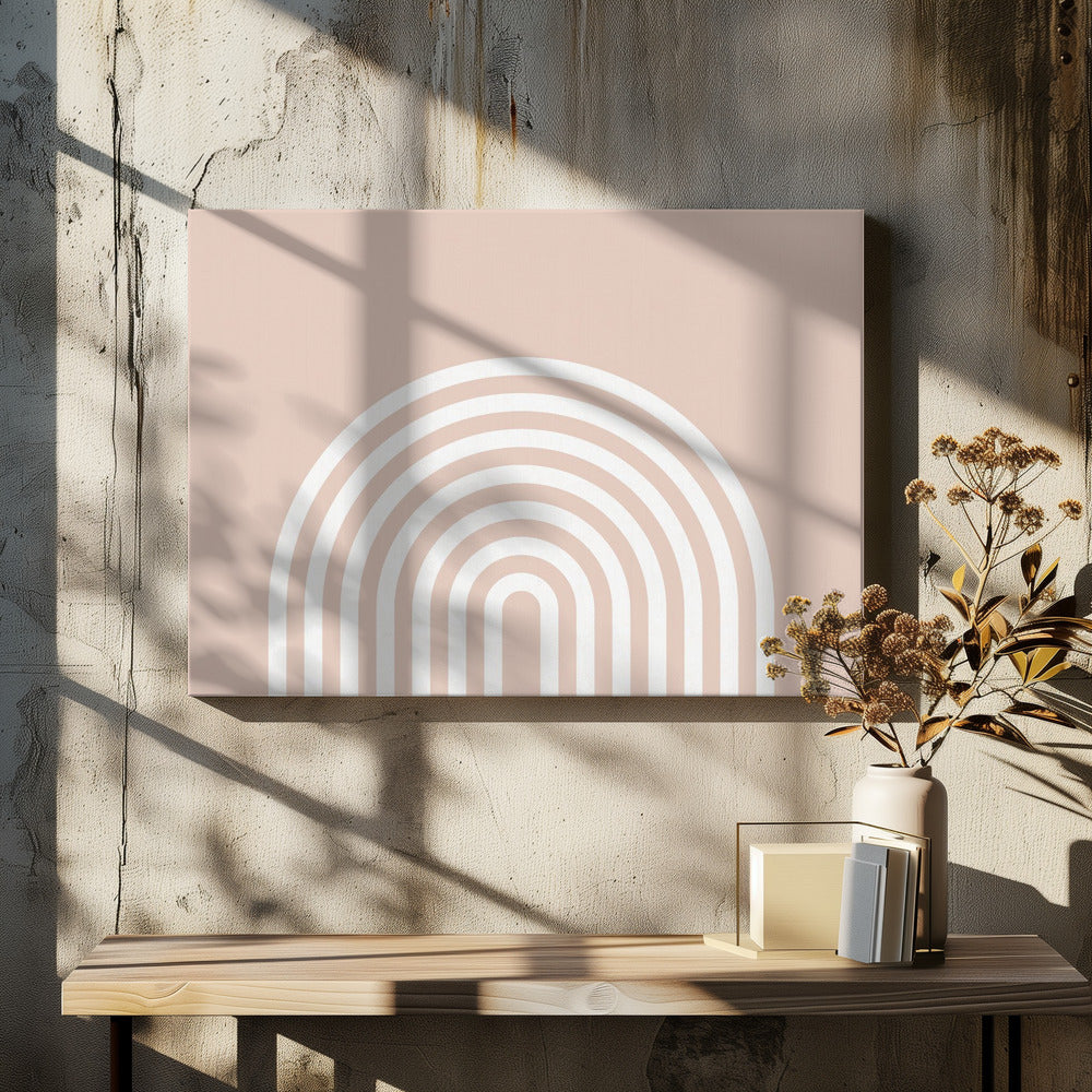 Peach Rainbow | Canvas