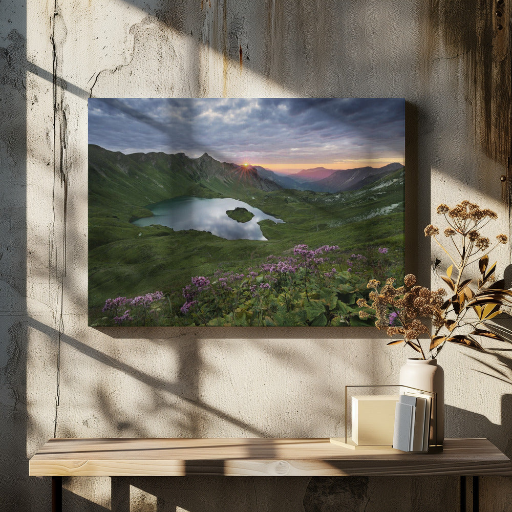 Magisch bergmeer | Canvas