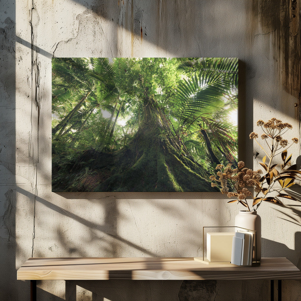 Wandelen in de jungle | Canvas