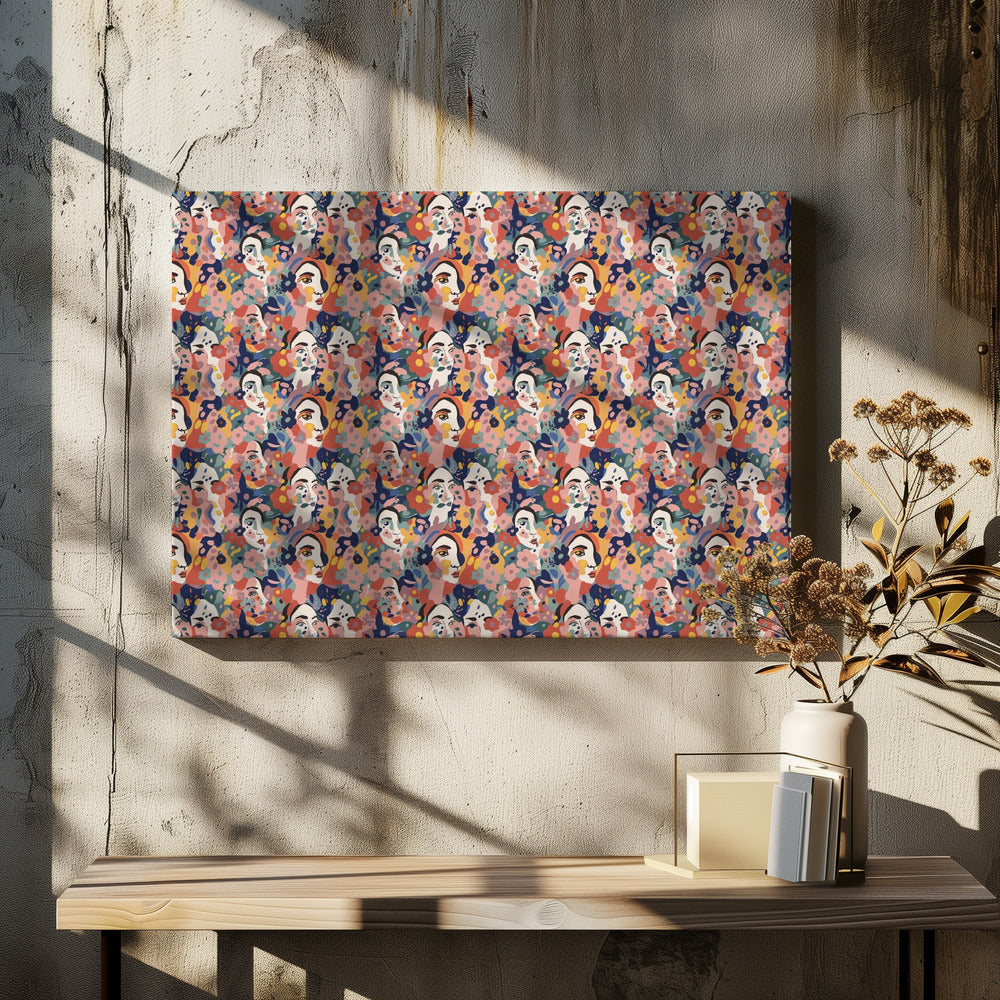 Bloemengezichten Harmonie | Canvas