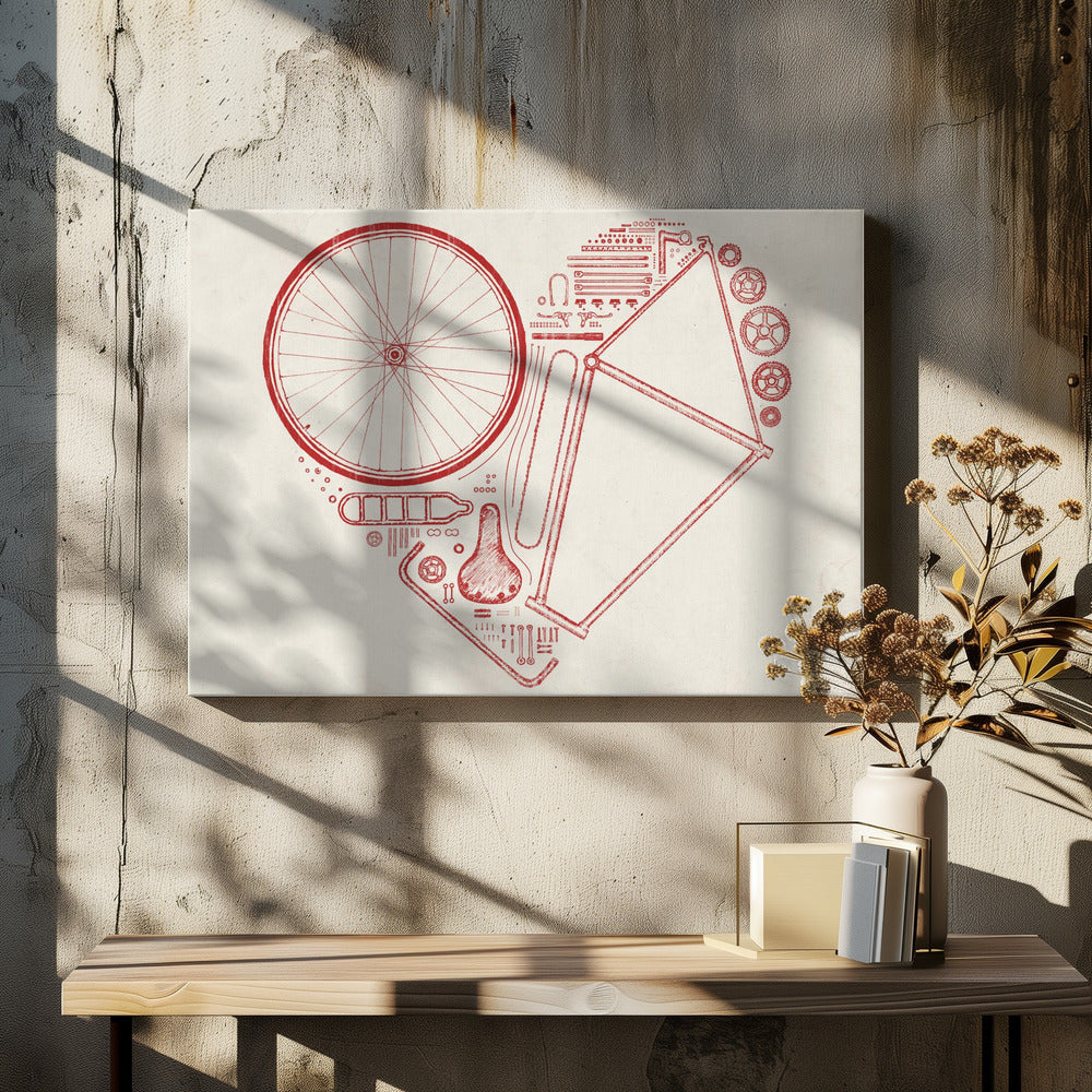 Liefdesfiets nr. 2 | Canvas
