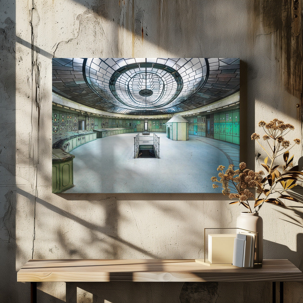 Verlaten Art Deco Controlekamer | Canvas