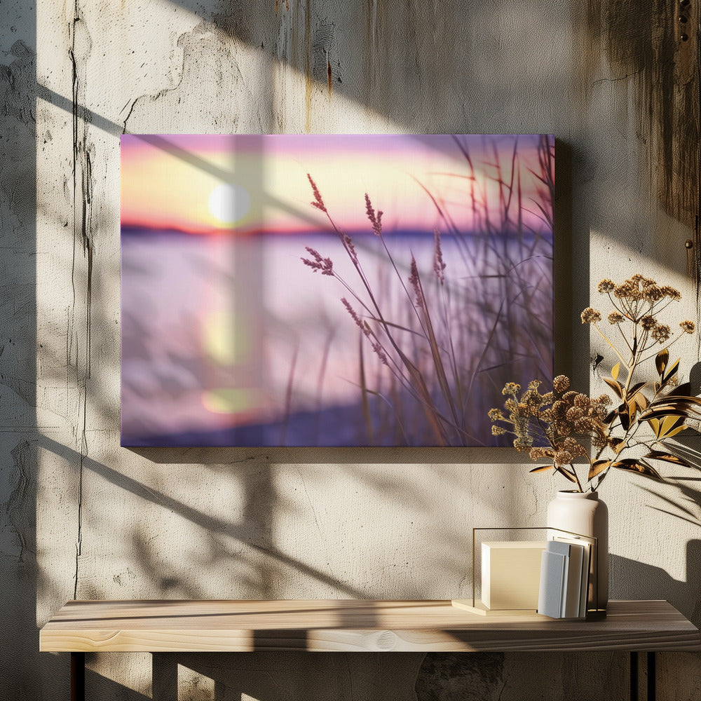 Serene zonsonderganggloed | Canvas