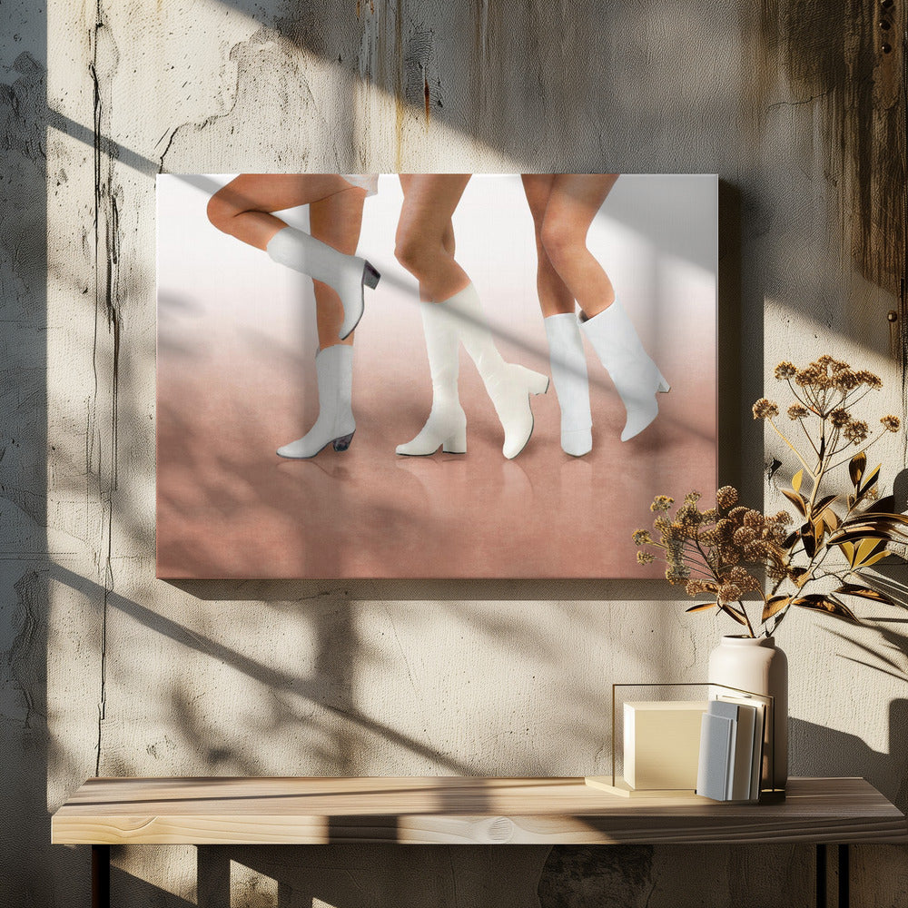 Laarzen in Beweging | Canvas