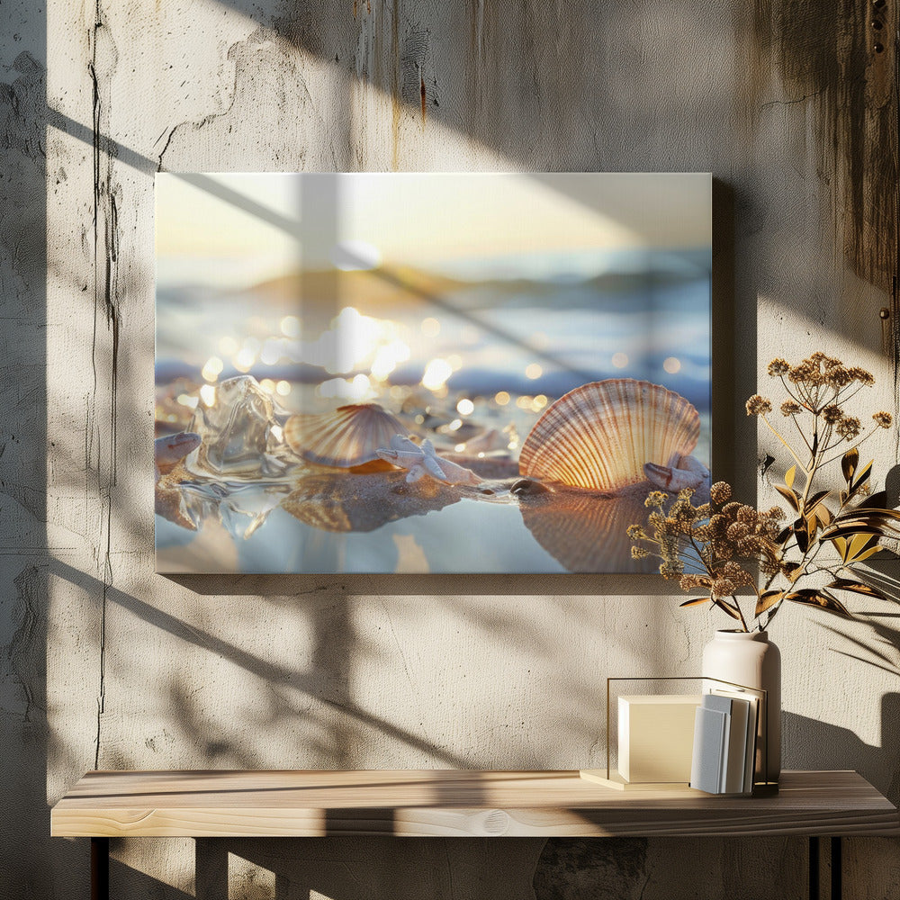 Schatten aan de kust | Canvas