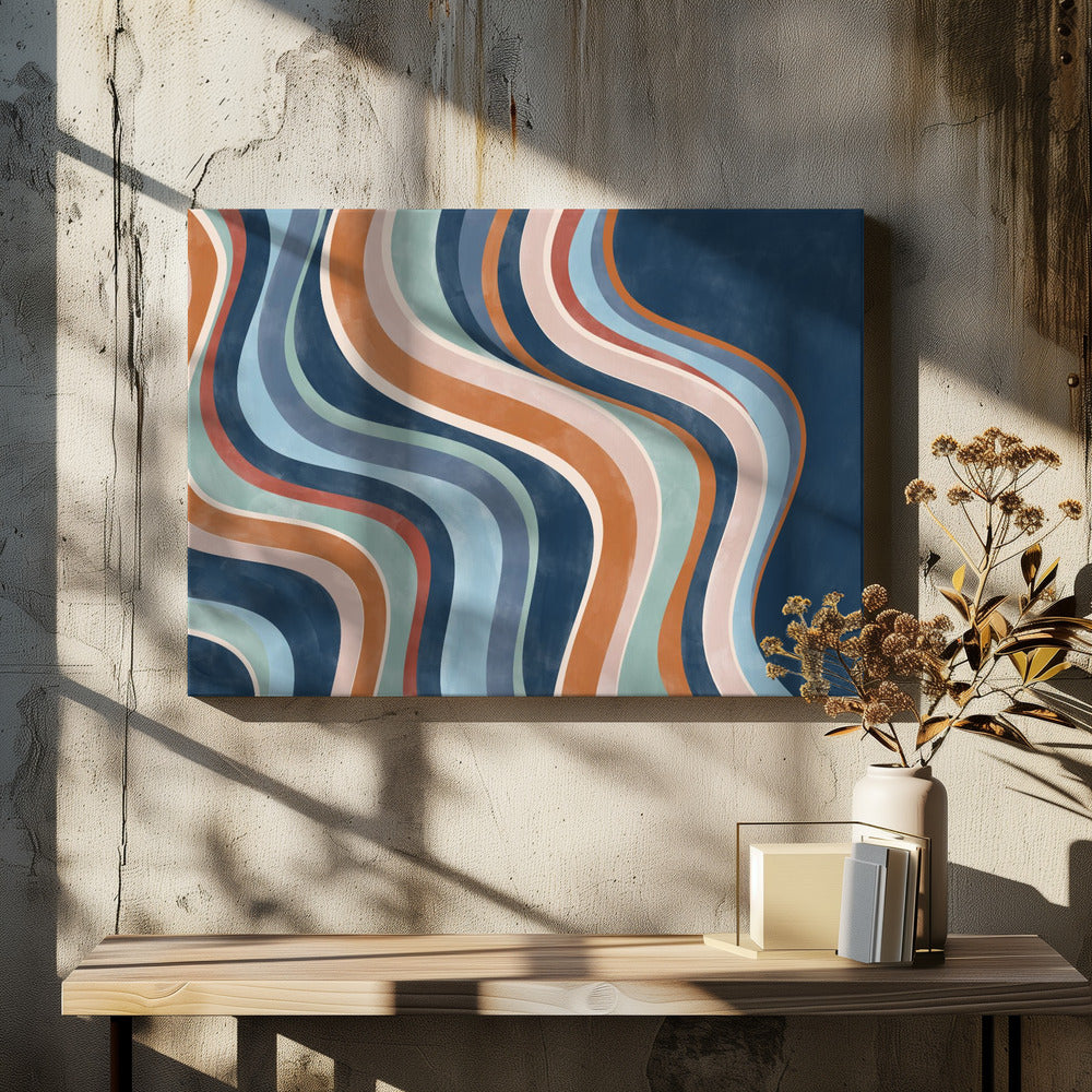 Vloeiende strepen | Canvas