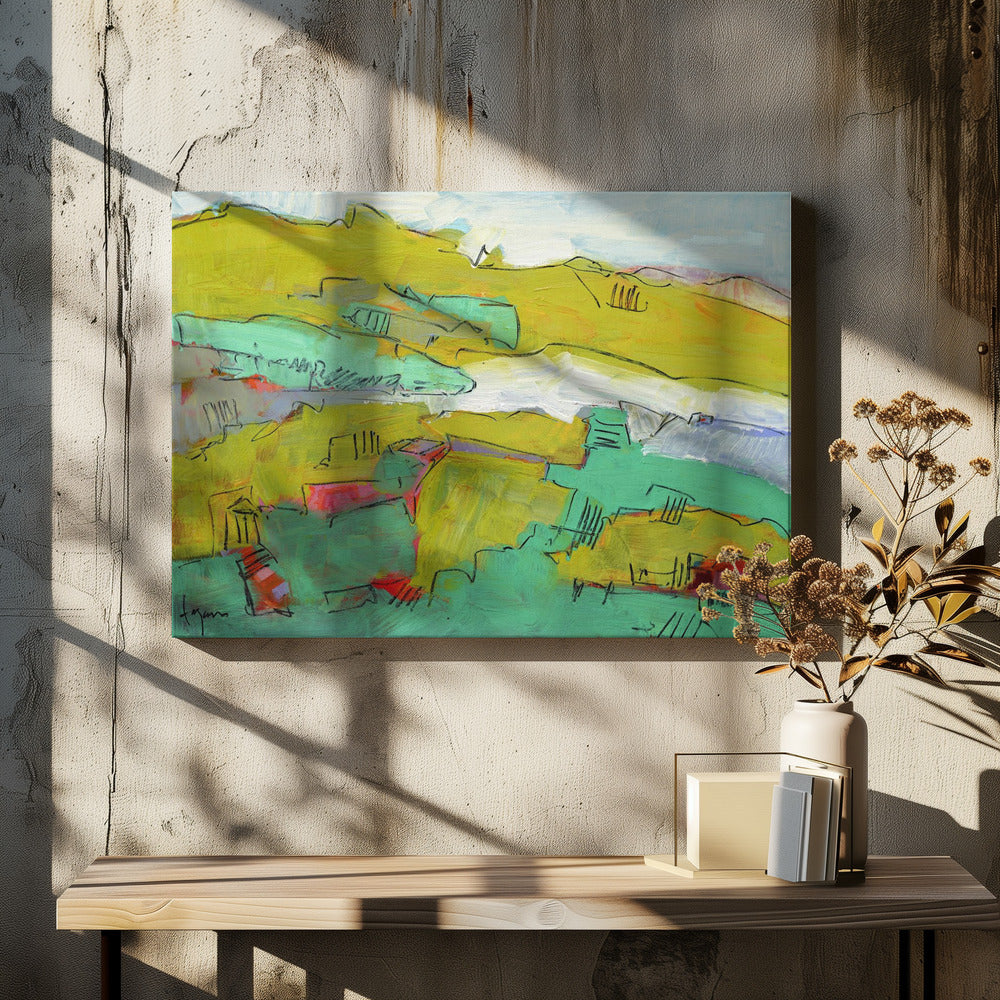 Levendige Heuvel | Canvas