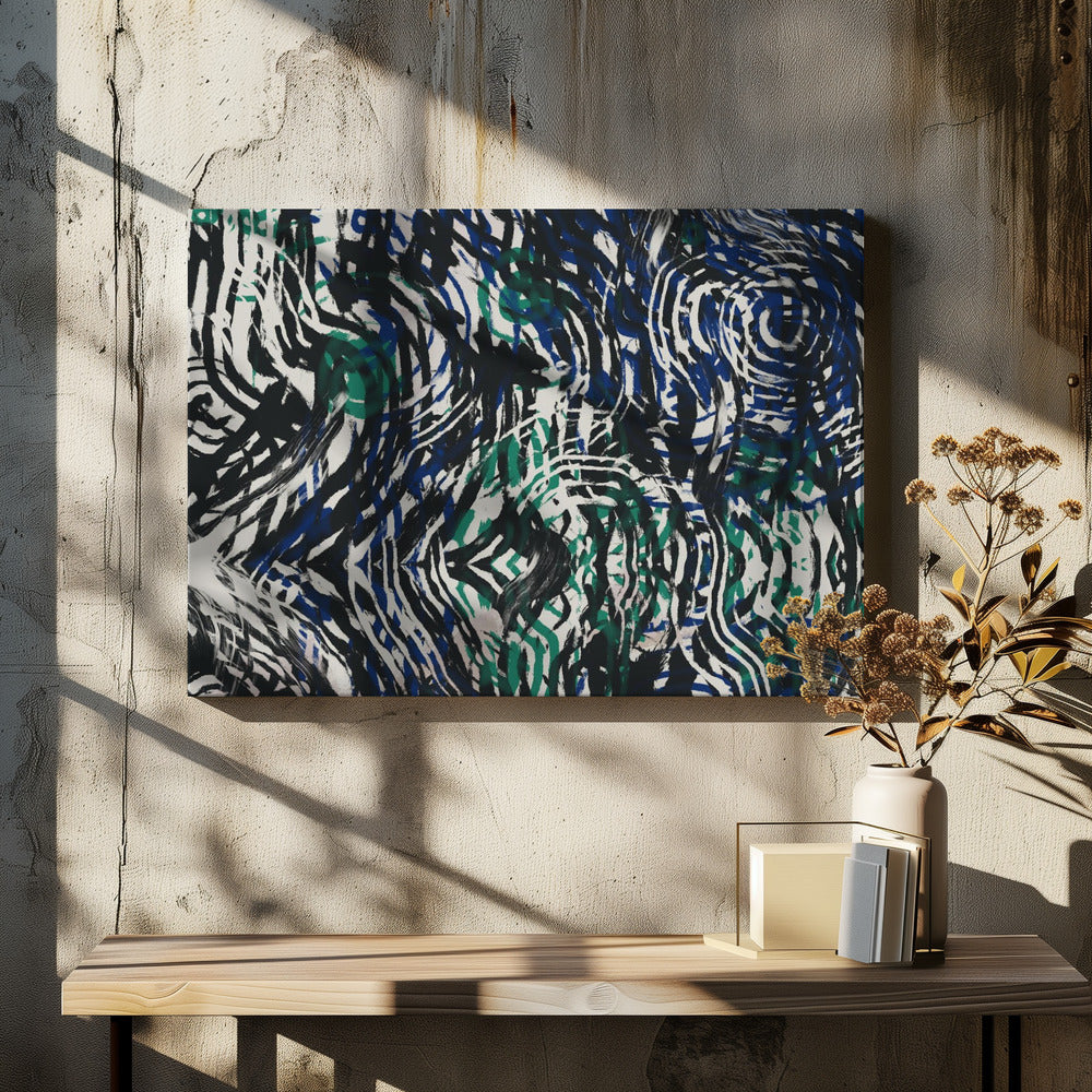 Wervelend doolhof | Canvas