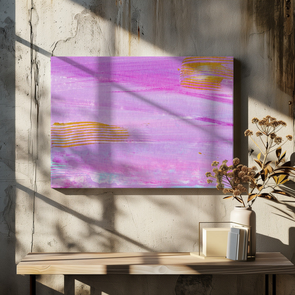 Kleurrijke horizontale strepen | Canvas
