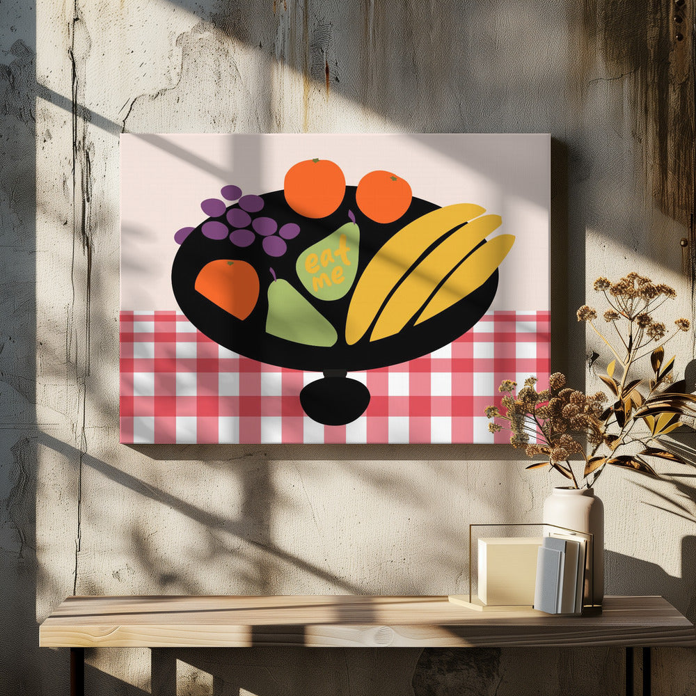 De fruitschaal (eet mij) | Canvas