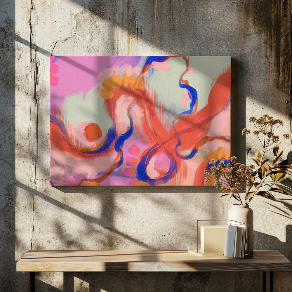 Grillig golvenlandschap | Canvas