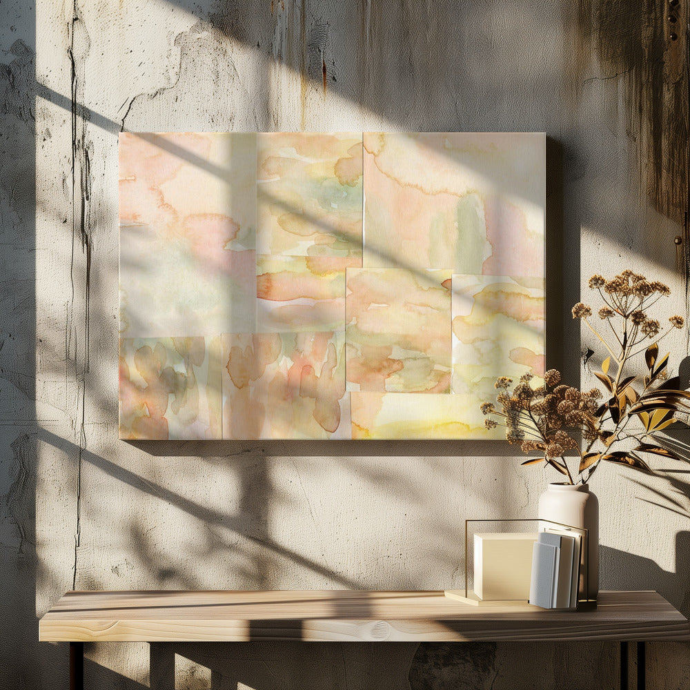 Abstracte compositie 4 horizontaal | Canvas