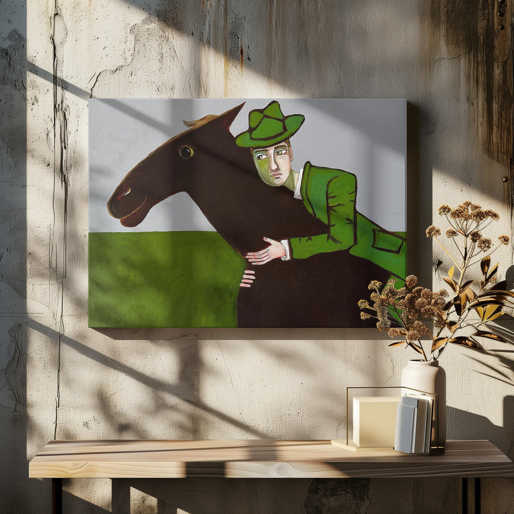 De paardenliefhebber | Canvas