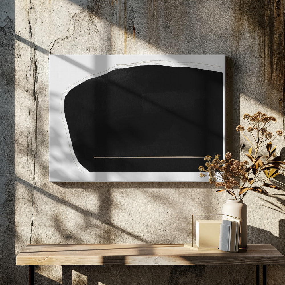 Dominant Zwart | Canvas