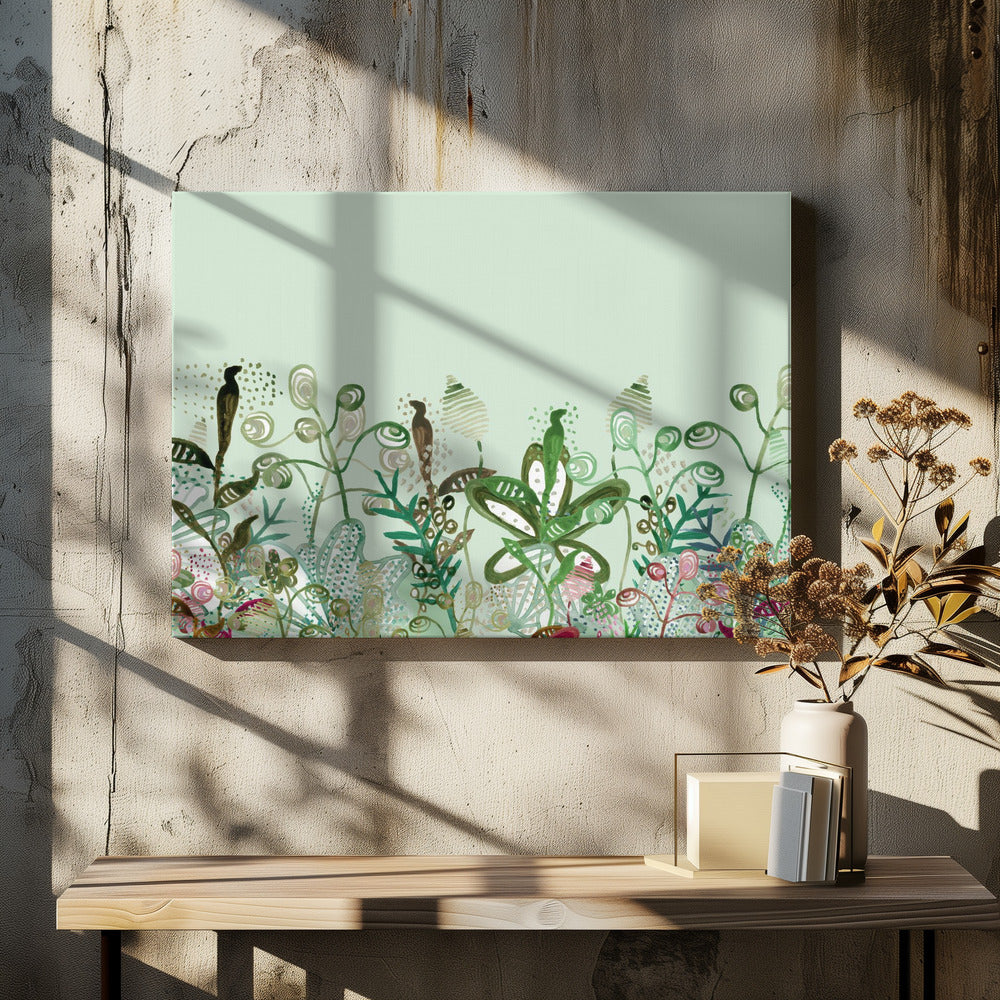 Muurschildering Onder de Zee | Canvas