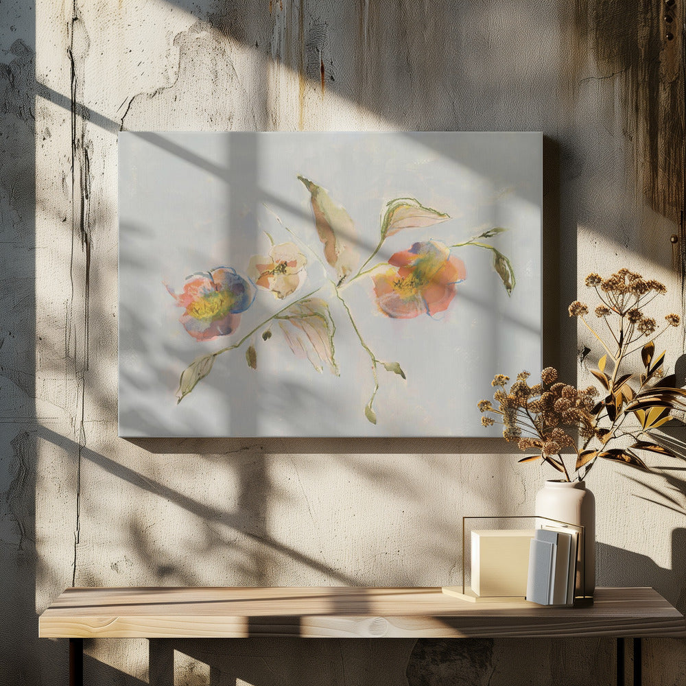 Elegante antieke bloemen 01 | Canvas