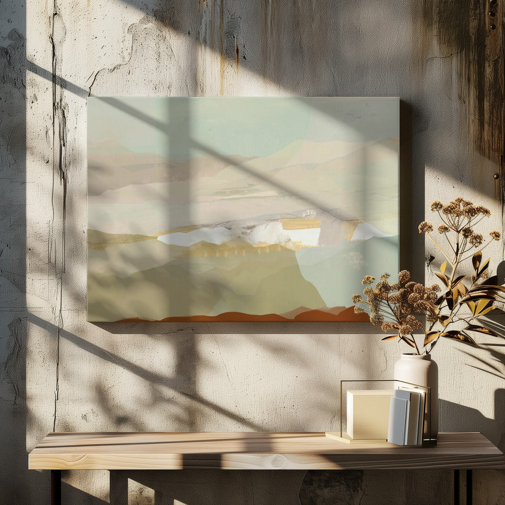 Kleurenblok Landschap 3 | Canvas