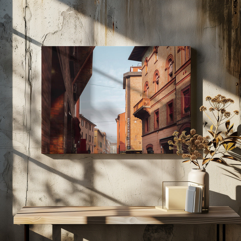 Zonsondergang in Bologna | Reisfotografie in Italië | Canvas