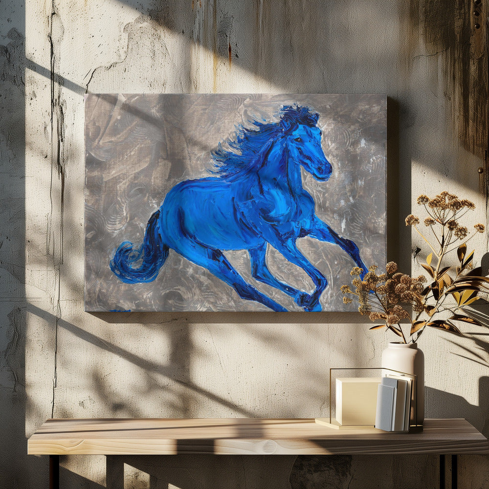 Blauw Paard | Canvas