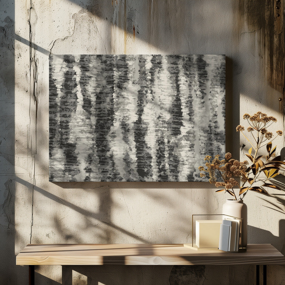 Monochrome strepen | Canvas