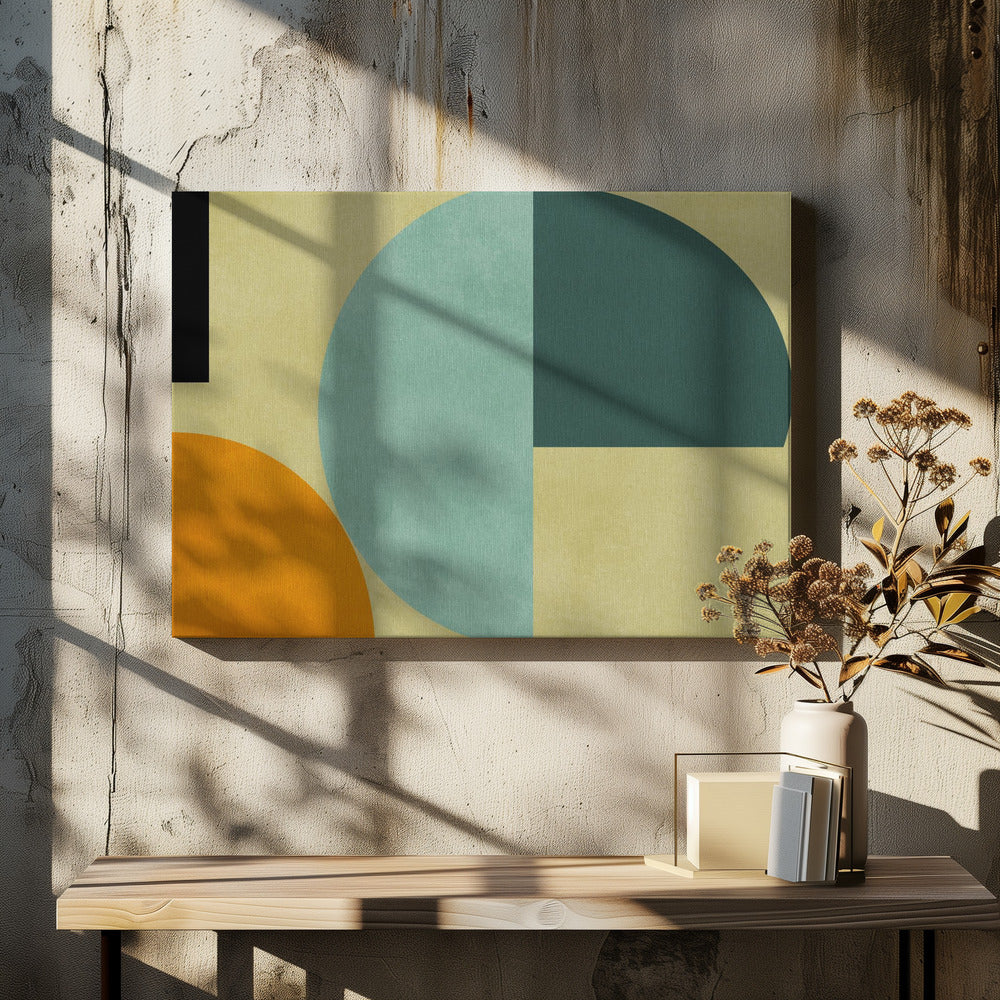 Regenboog Plus Vormen3 | Canvas
