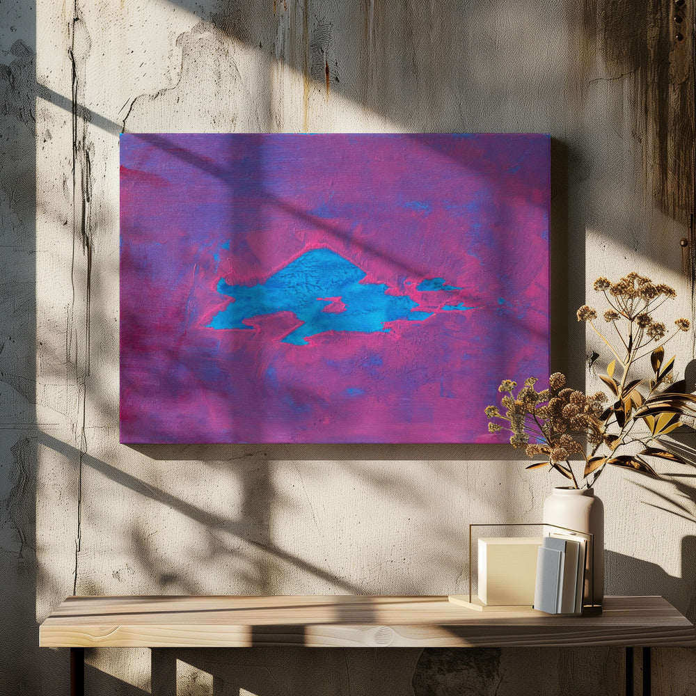 Uap Cyaan, Magenta Hemel | Canvas