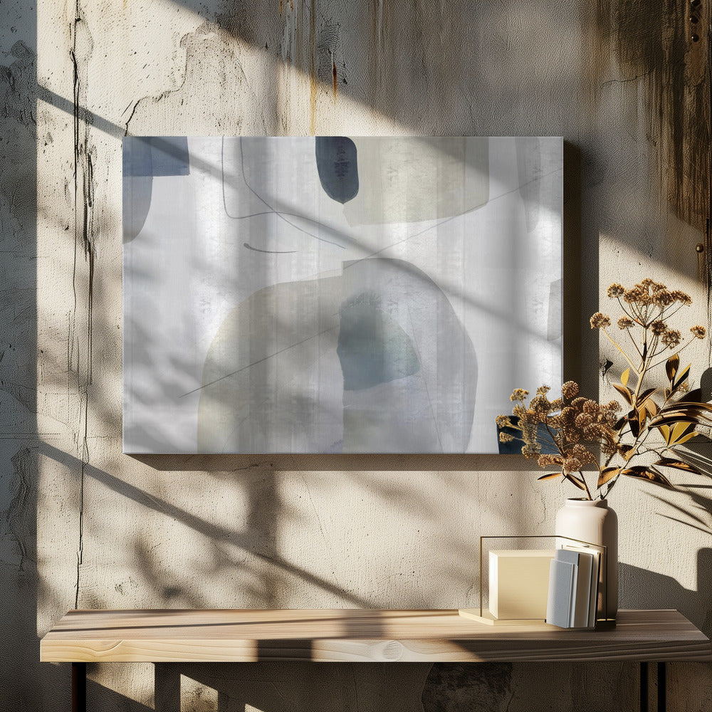 Zachte abstracte vormen 1 | Canvas