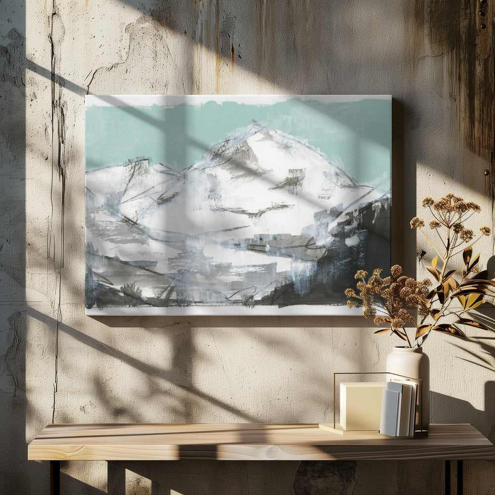 Witte Bergen Print nr. 2 | Canvas
