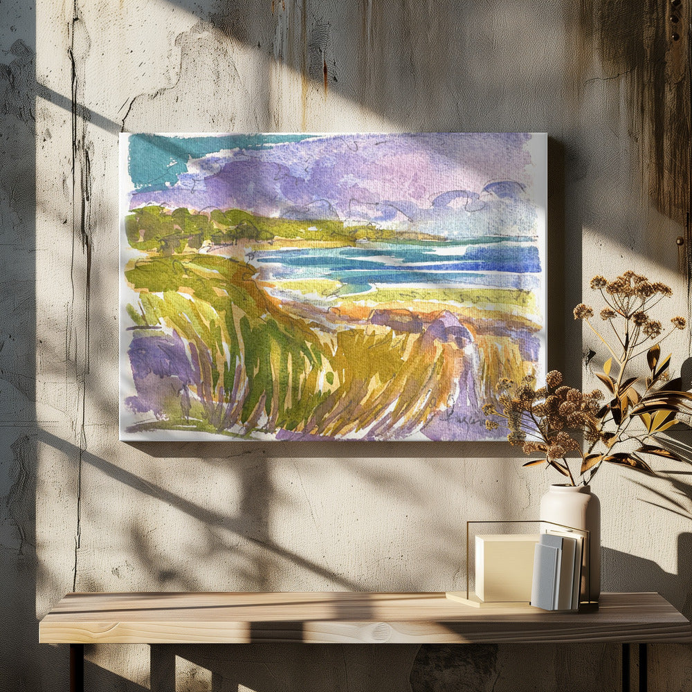 Blauwe luchten sereniteit | Canvas