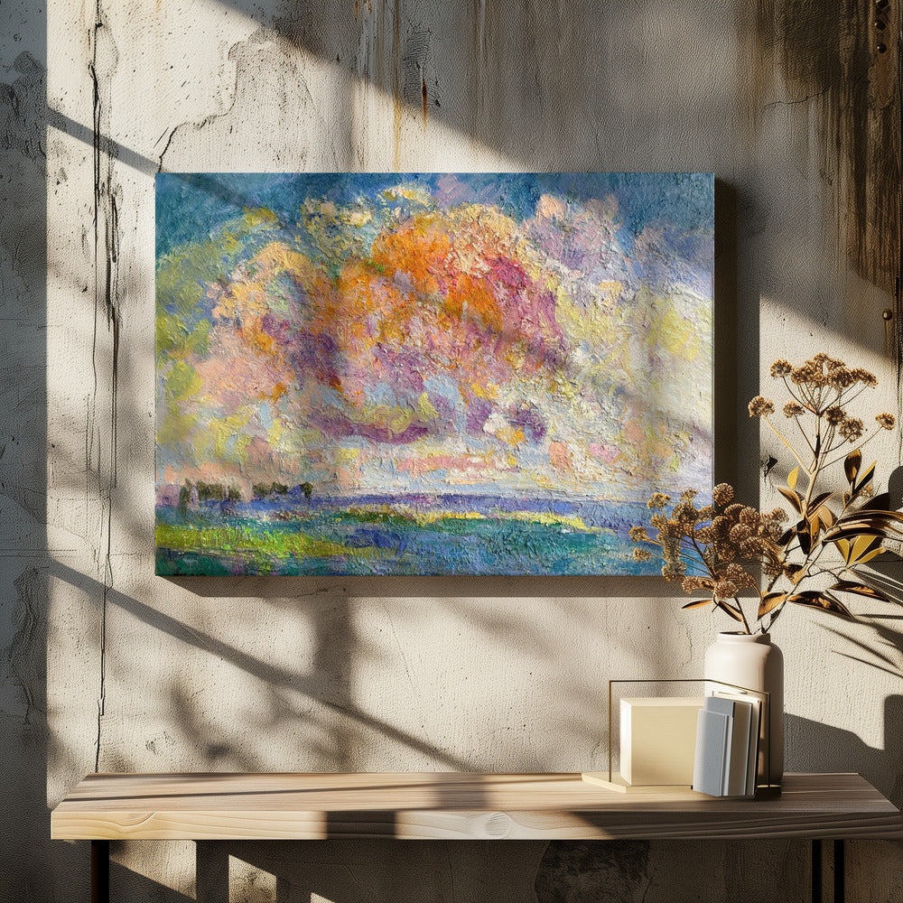 Levendig schilderachtig landschap | Canvas