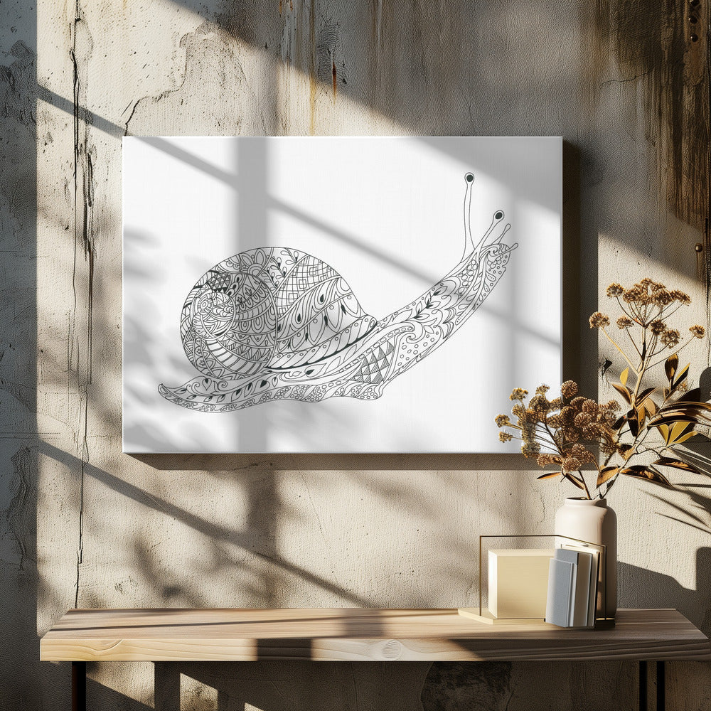 Whimsical Snail Maze | Canvas