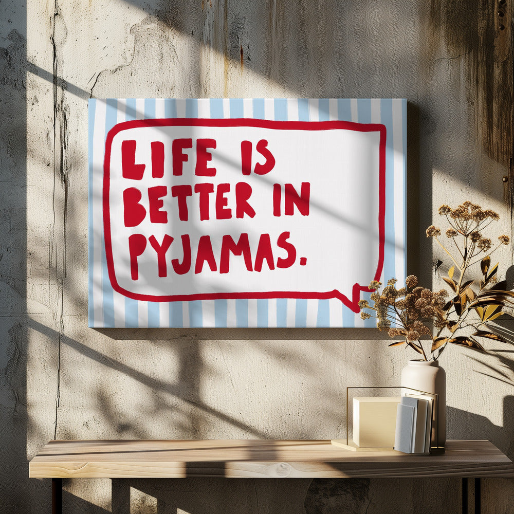 Gezellige pyjamawijsheid | Canvas