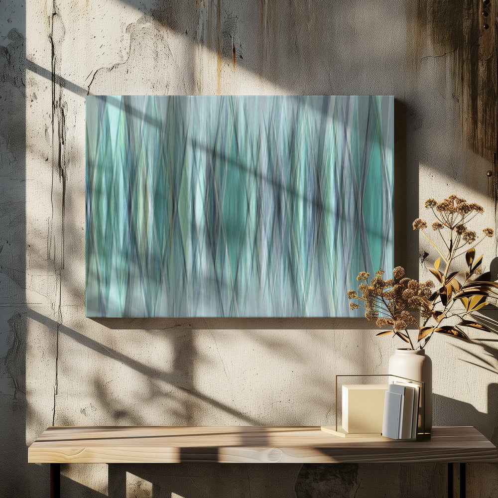 Smaragdgroene golven | Canvas