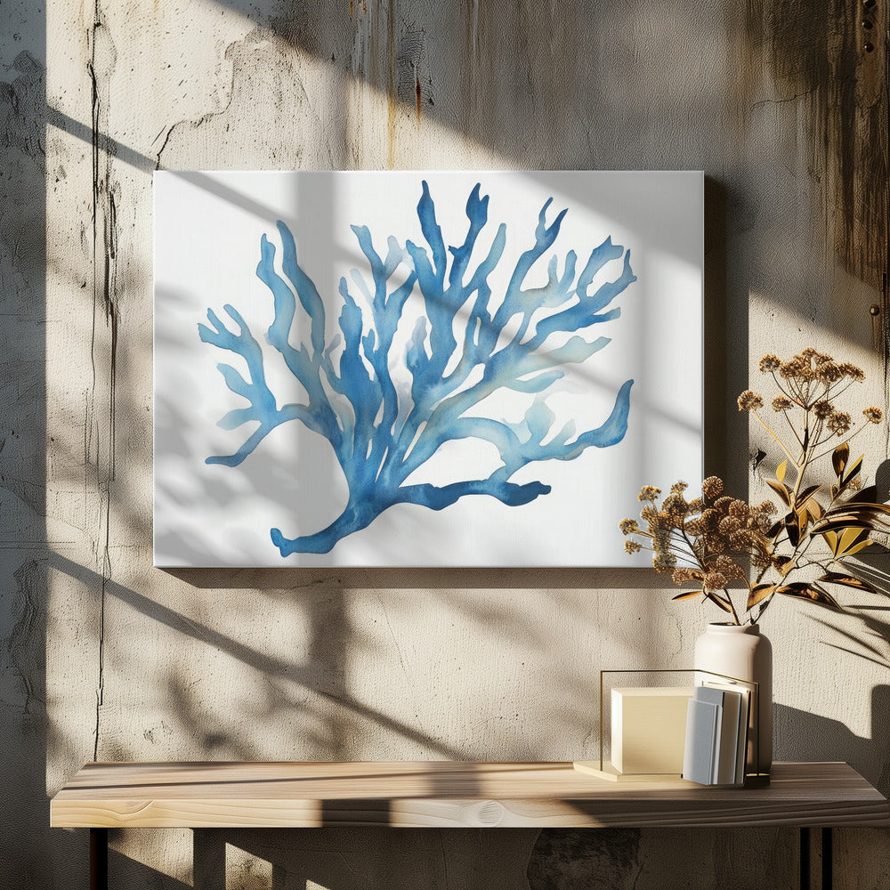 Blauw Koraal | Canvas