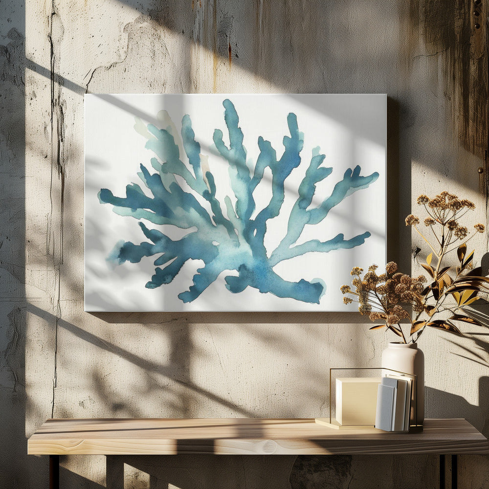 Turquoise Koraal | Canvas