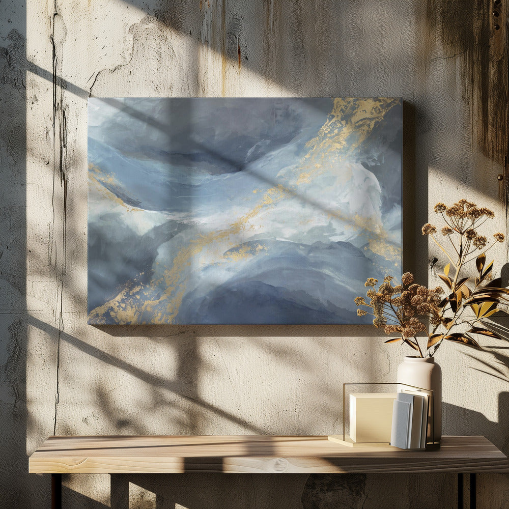 Gouden Stromen | Canvas