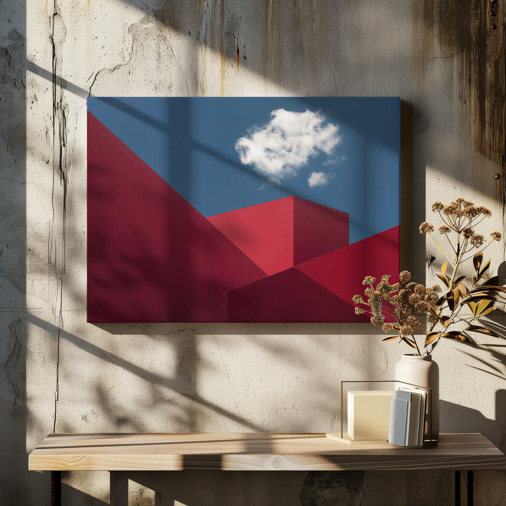 Rode vormen | Canvas