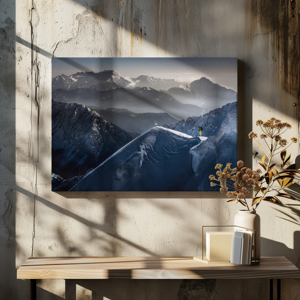 Stille momenten voor de afdaling | Canvas
