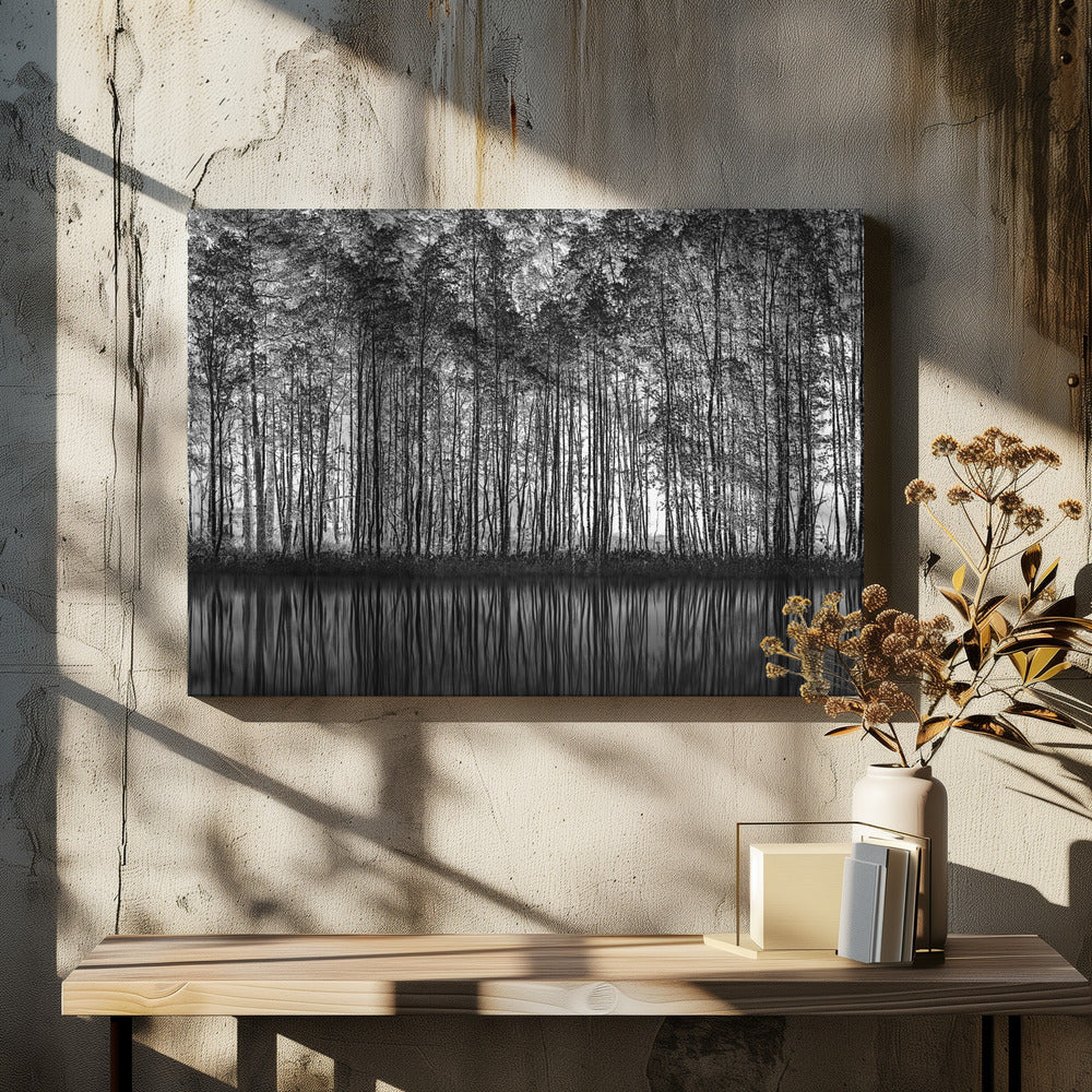 Pointillisme Natuur | Canvas