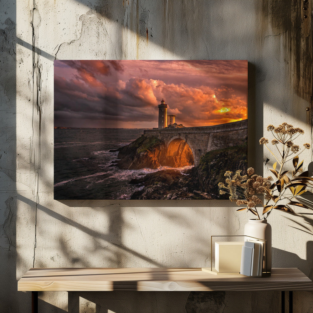 De zon gaat onder | Canvas