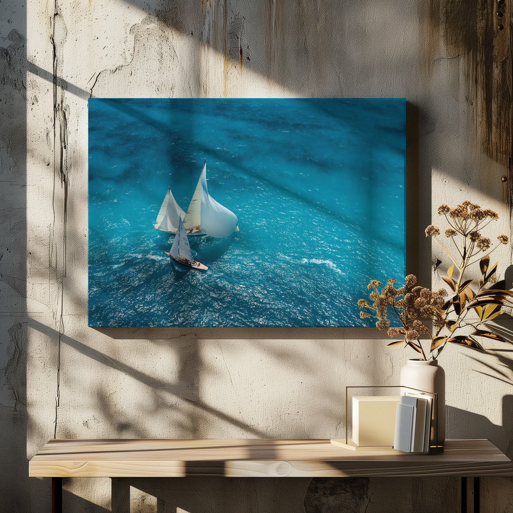 Blauwe ruit | Canvas