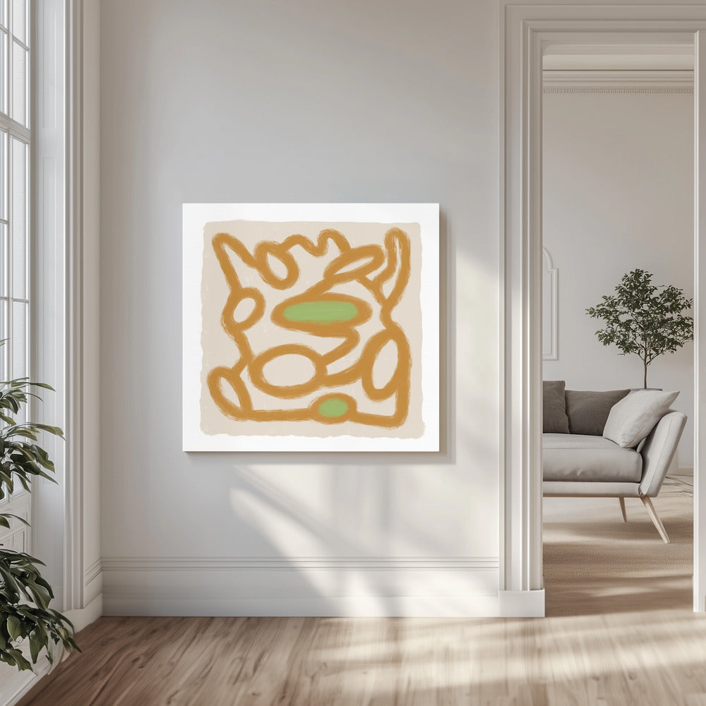 Bruine Krabbel 1 | Canvas