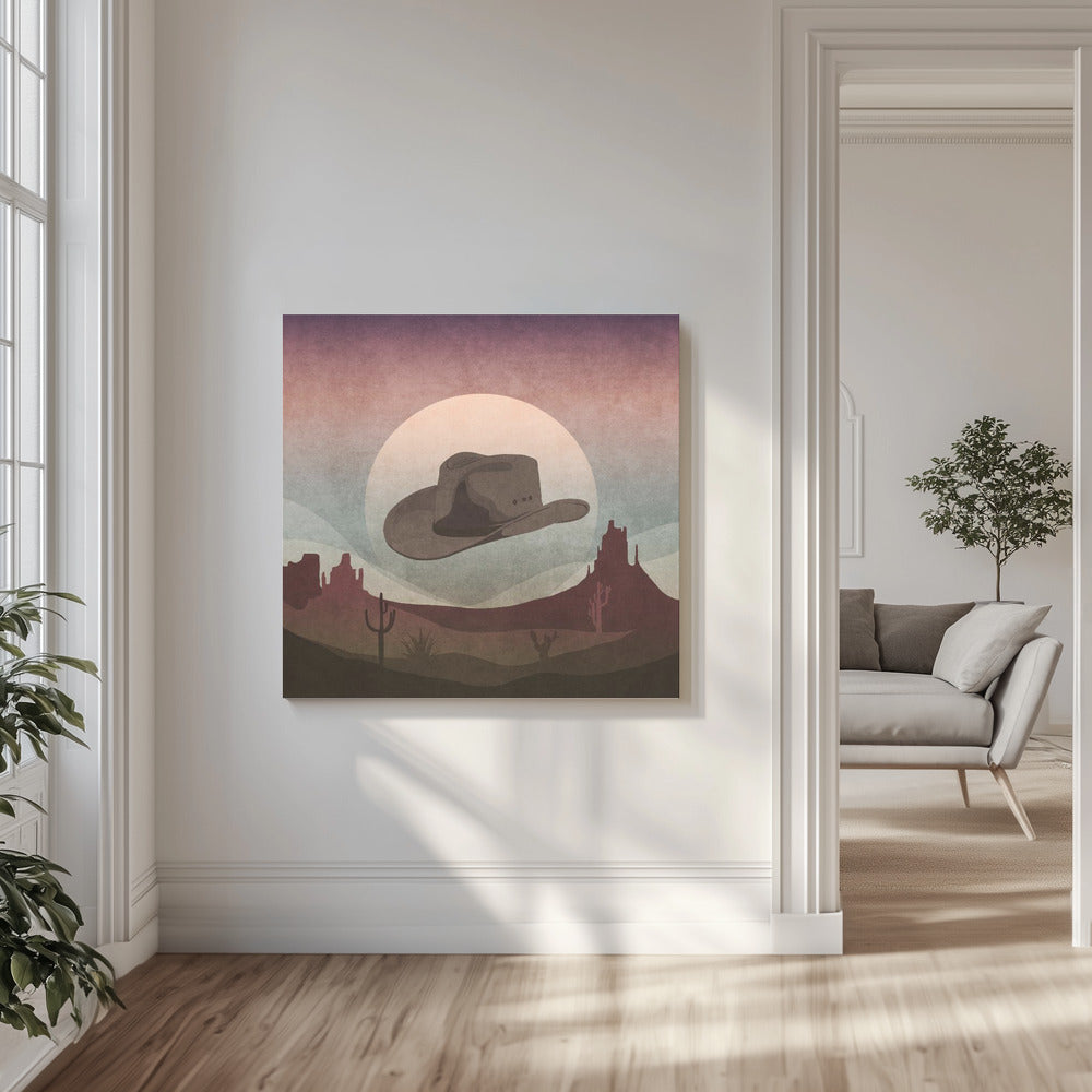 Woestijn Cowboy Droom | Canvas