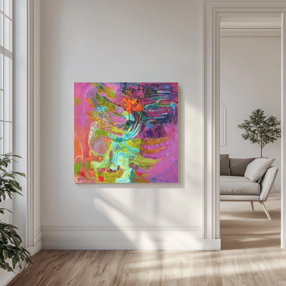 Tussen de groene weiden | Canvas