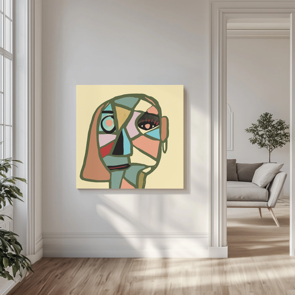 Abstract gezicht | Canvas