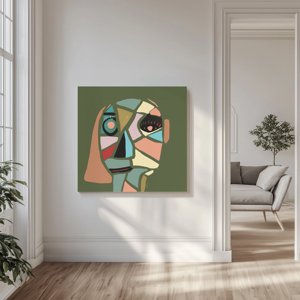 Abstract gezicht | Canvas