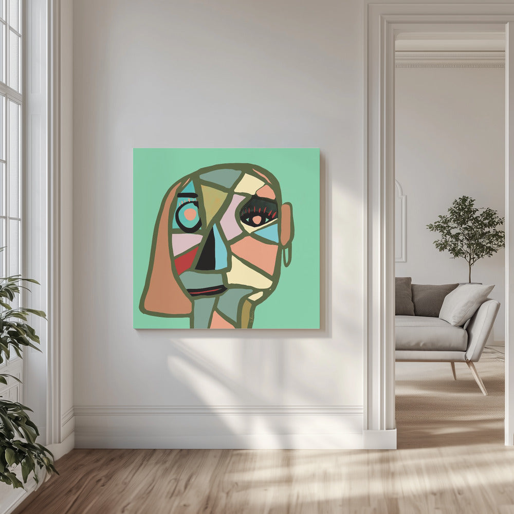 Abstract gezicht | Canvas
